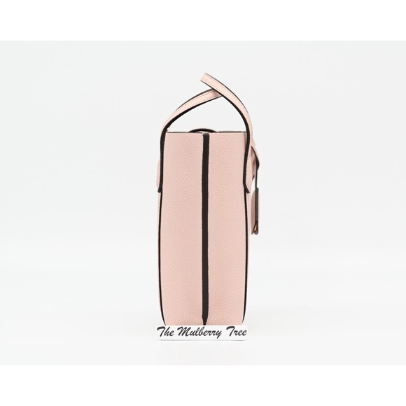 TORY BURCH PERRY Mini N/S Leather Crossbody Tote Shell Pink 142616 NWT $298 - Picture 4 of 16